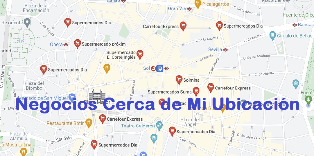 Negocios cerca mi ubicacion